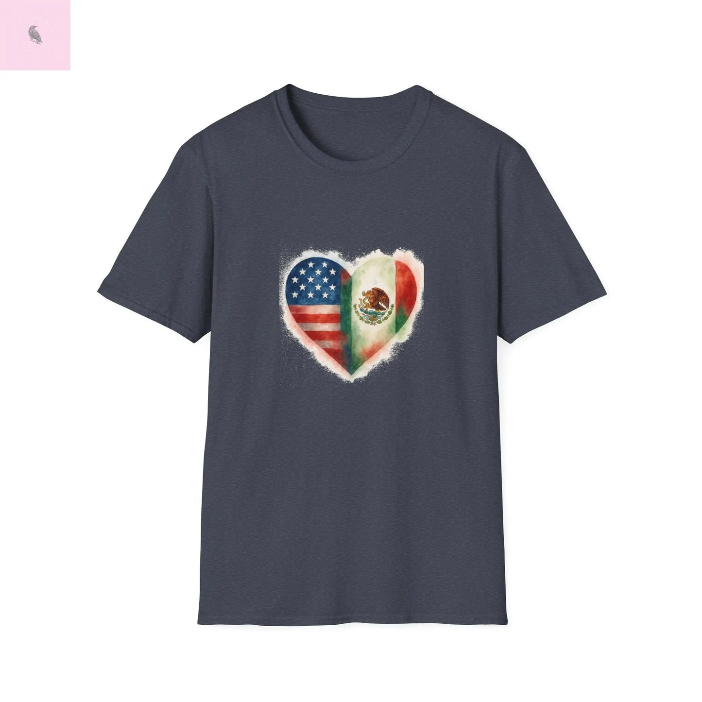 Hispanic Heritage Mexico America Flags Unisex T-Shirt The flirty crow