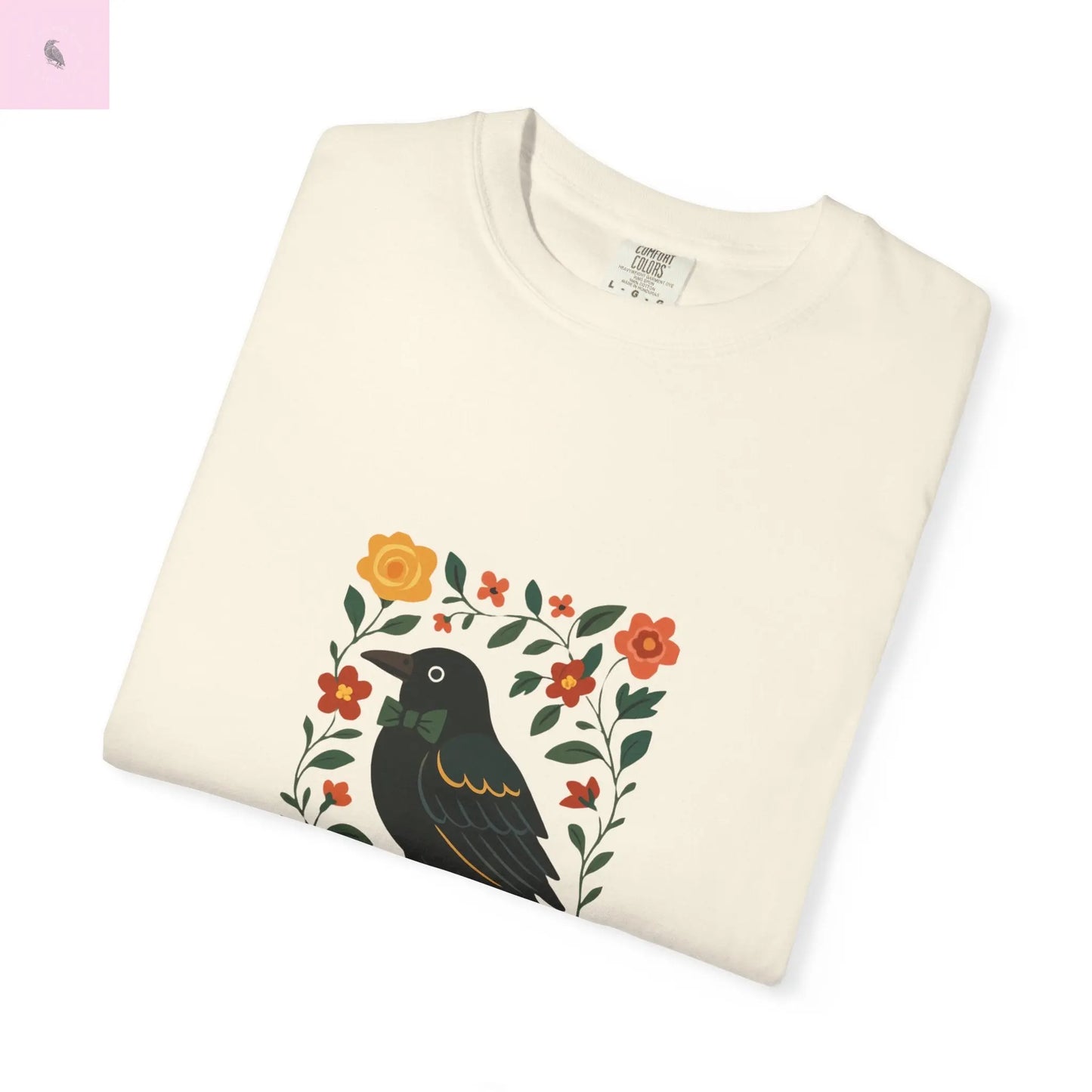 Flirty Crow Unisex  T-Shirt - Floral Design - The flirty crow