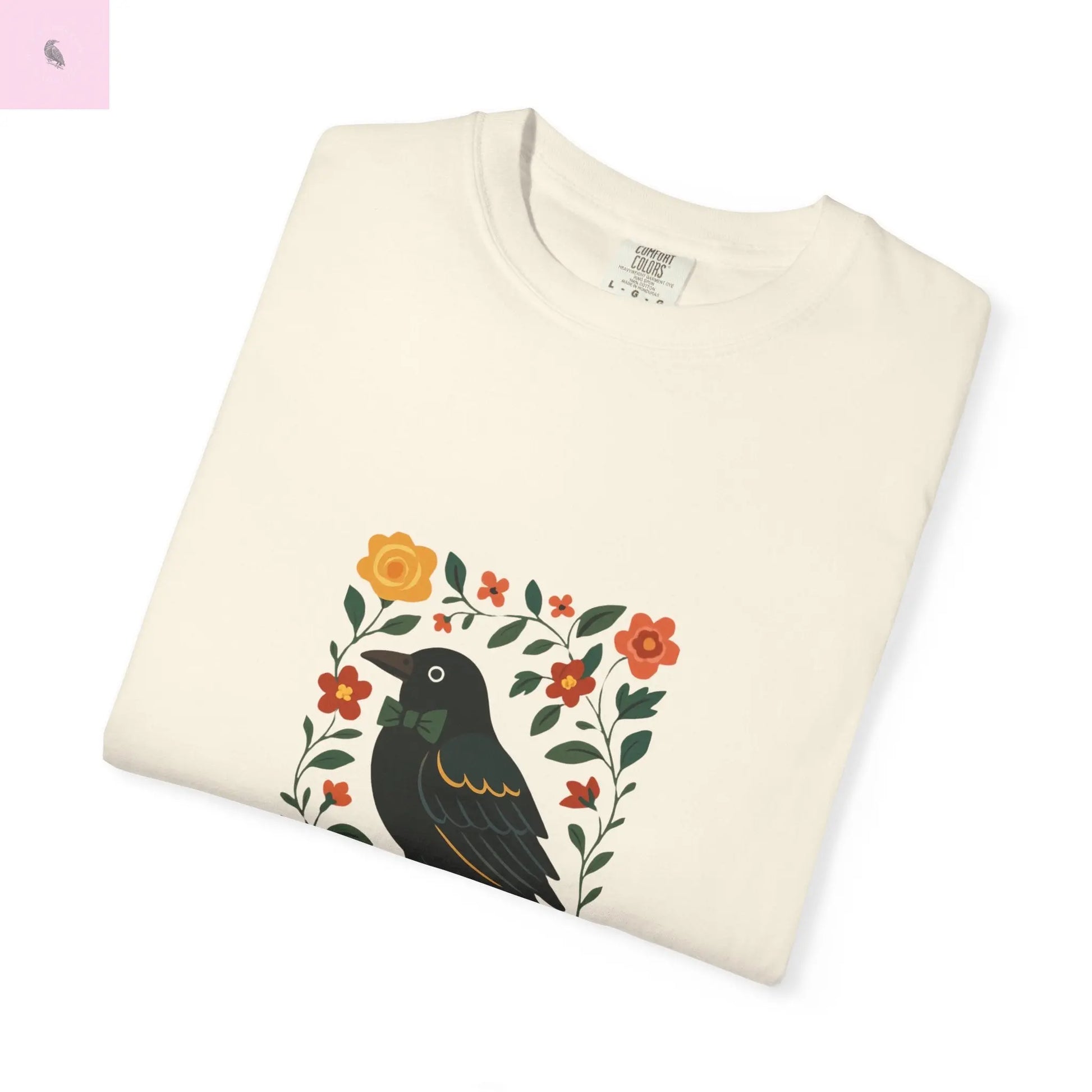 Flirty Crow Unisex  T-Shirt - Floral Design - The flirty crow