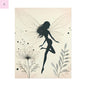 Elegant Fairy Silhouette Rolled Poster - Enchanting Wall Art for Home Decor - The flirty crow