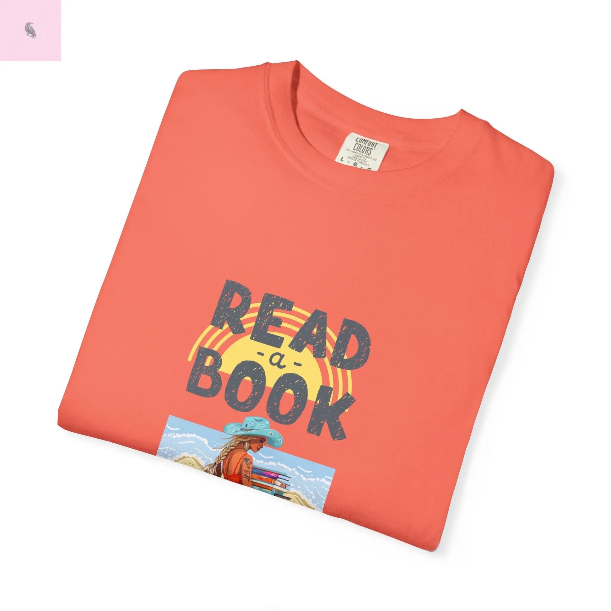 Book Lovers Comfort Colors T-shirt, summer beach reading tee for readers. - The flirty crow