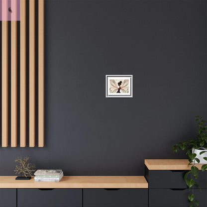 Framed Canvas Fairy wall art - The flirty crow