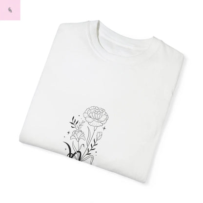 Capricorn birth flower T-Shirt for Astrology Lovers Printify