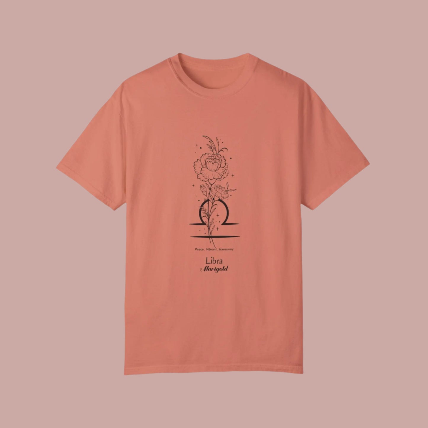 Libra Birthday Flower Unisex  Tee The flirty crow