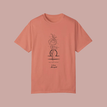 Libra Birthday Flower Unisex  Tee The flirty crow