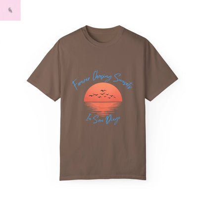 Chasing Sunsets T-Shirt - San Diego California Custom Colors The flirty crow
