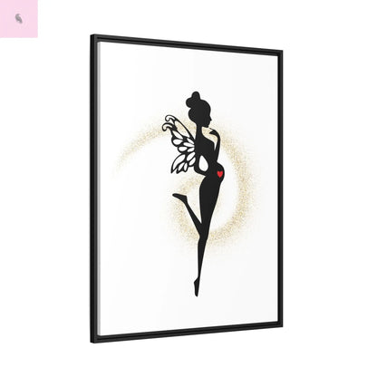 Framed Fairy Art Print - Enchanting Decor for Expecting Mothers, Baby Shower Gift, Elegant Nursery Wall Art, Whimsical Home Accent The flirty crow
