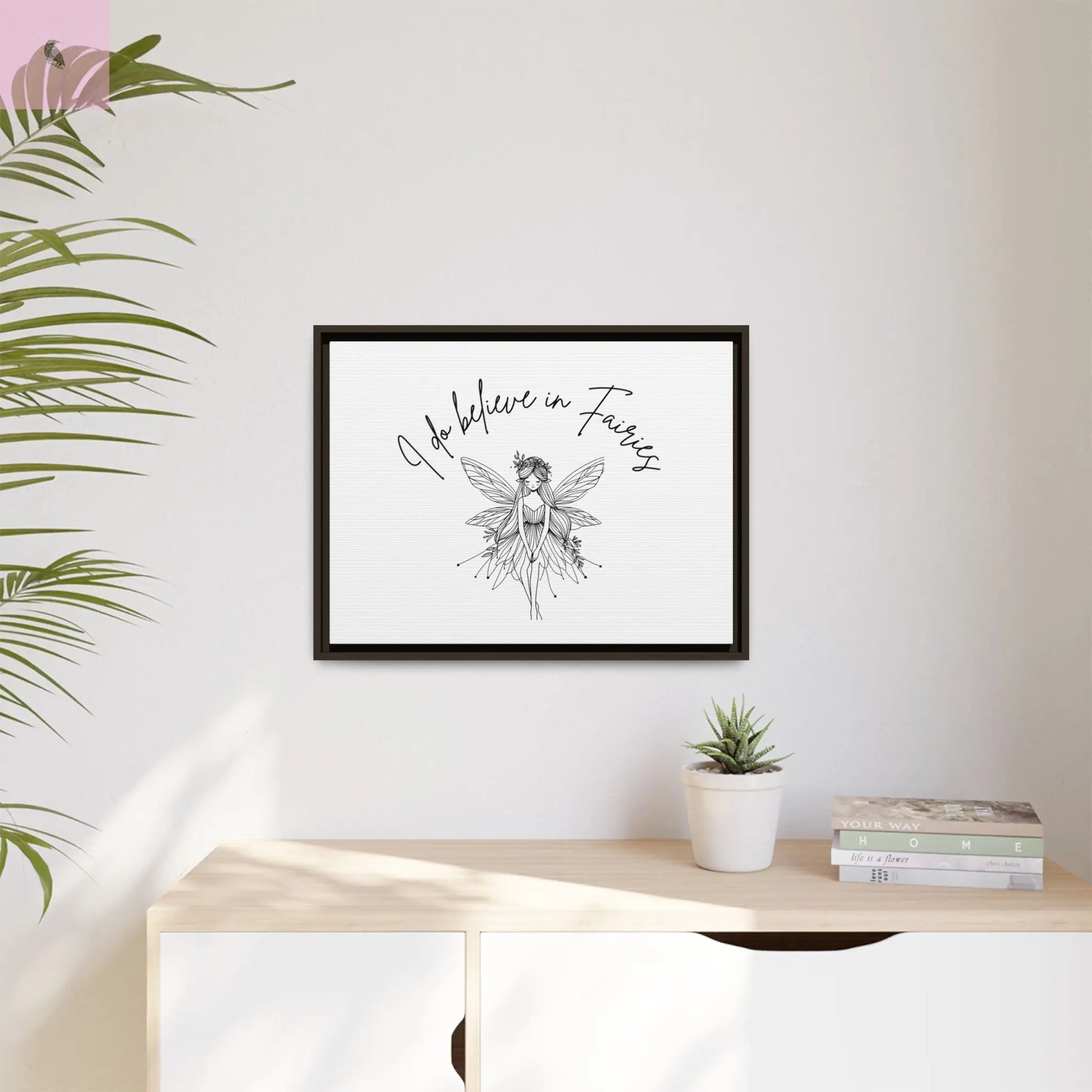 Fairies Canvas, Framed (Multi-color) - The flirty crow