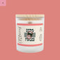 Zero Fucks Candle - 11oz Frosted Glass - Empowering Soy Wax Scented Candle for Bold Spirits The flirty crow