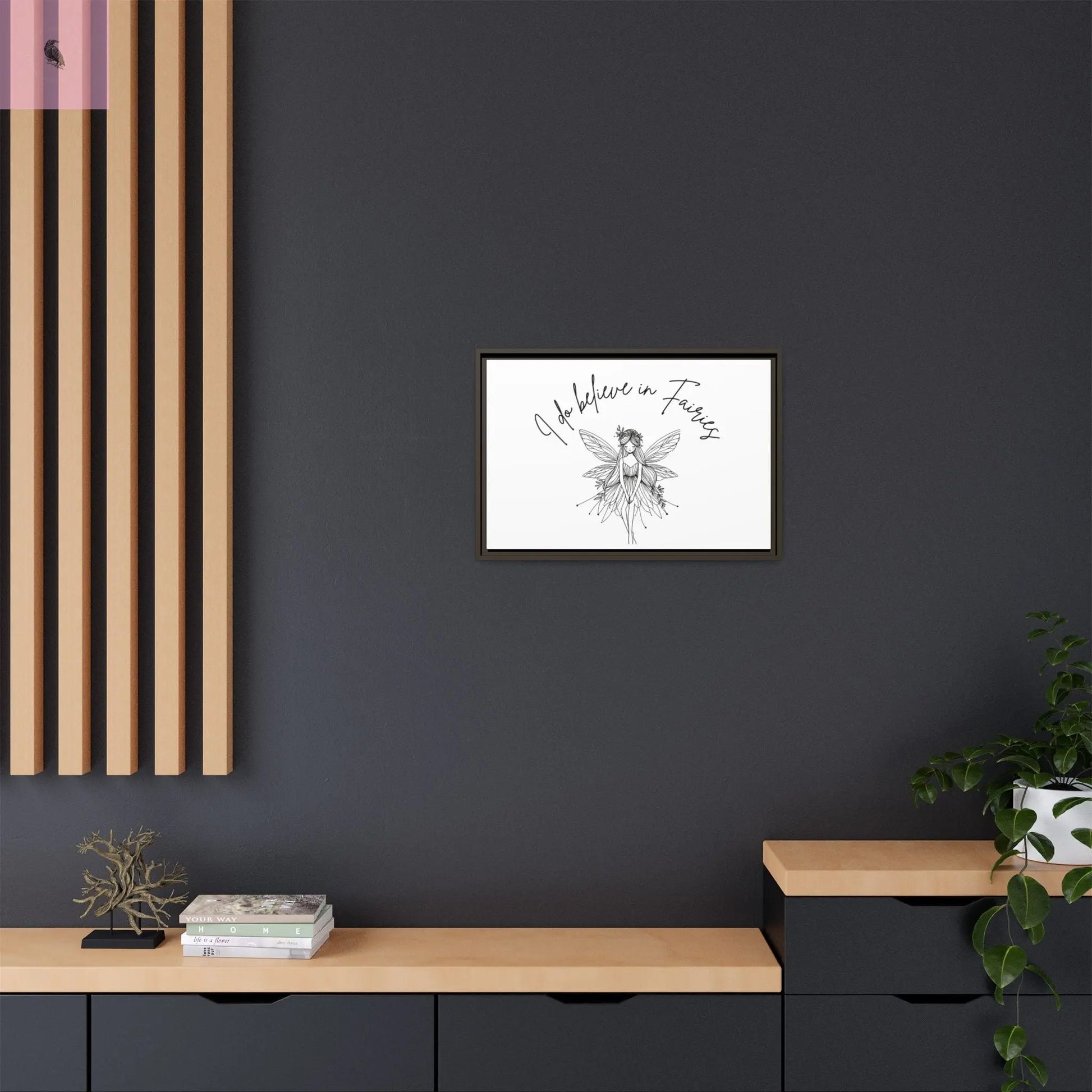 Fairies Canvas, Framed (Multi-color) - The flirty crow