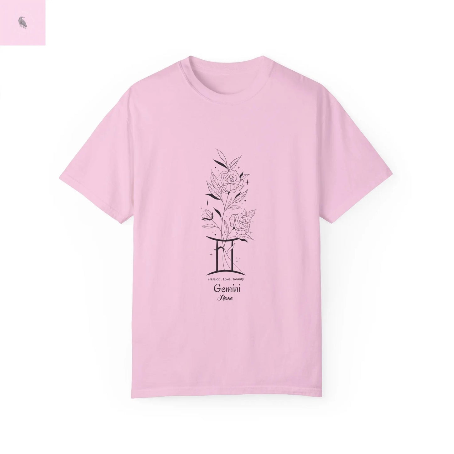 Gemini birth flower T-Shirt for Astrology Lovers The flirty crow