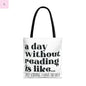 Book Lover Tote Bag, Funny Reading Quote, Literary Gift, Planner Bag, Library Tote, Reading Accessories, beach tote, grocery tote Printify