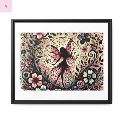 Framed Canvas Fairy art - The flirty crow