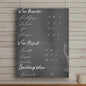 Chalkboard Wine Menu, Italian wine Canvas Art,  Bar Decor, Wine List Wall Art,  Kitchen Decor, Wine Lover Gift, Italian wine lover Printify