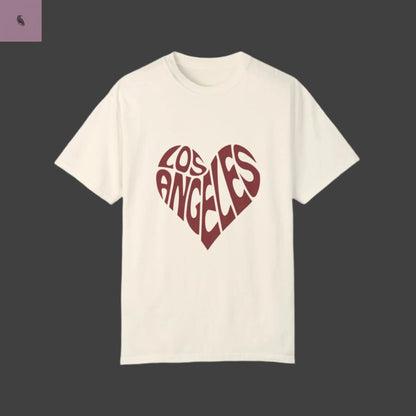 Los Angeles Heart Unisex Custom Colors  T-Shirt the flirty crow
