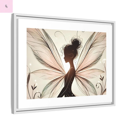 Framed Canvas Fairy wall art - The flirty crow