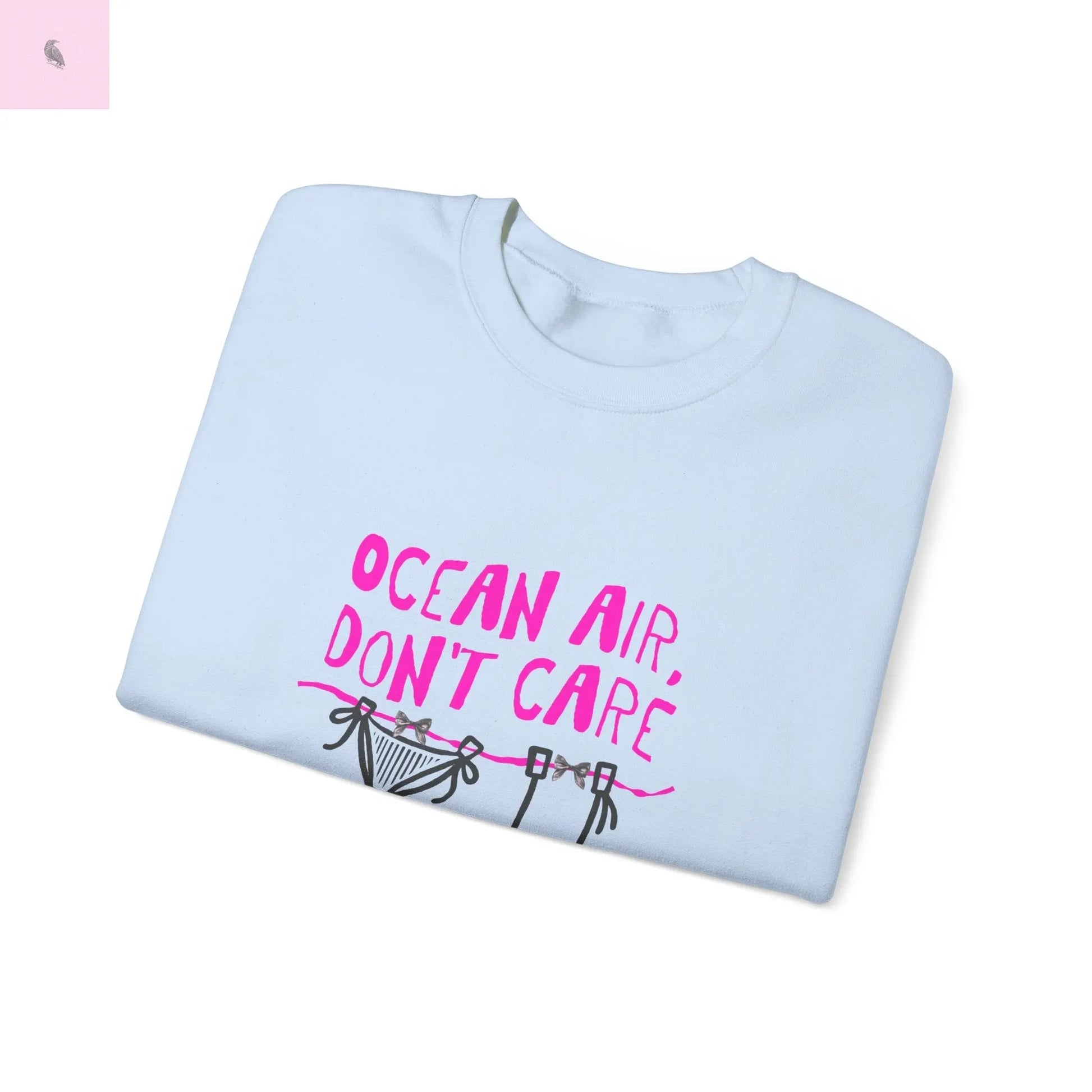 Beach Crewneck Sweatshirt ,Ocean lover, Summer Vibes Sweatshirt, beachy vibe,  Beach vacation Sweater, Casual Outfit, Summer Apparel Printify