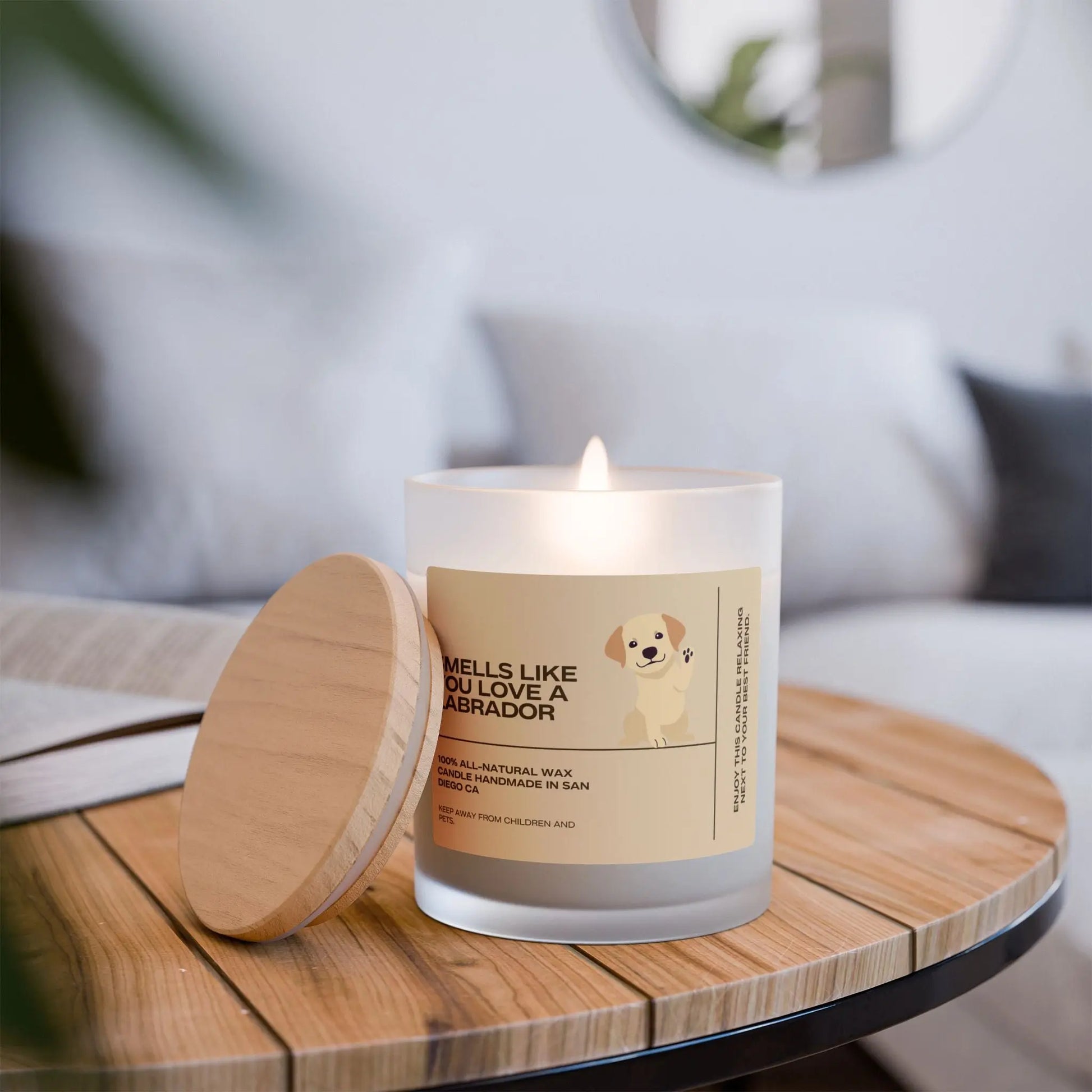Candle Labrador Lover 11oz the flirty crow