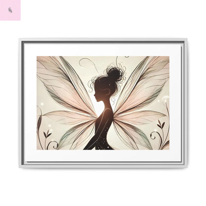Framed Canvas Fairy wall art - The flirty crow