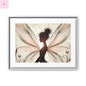 Framed Canvas Fairy wall art - The flirty crow