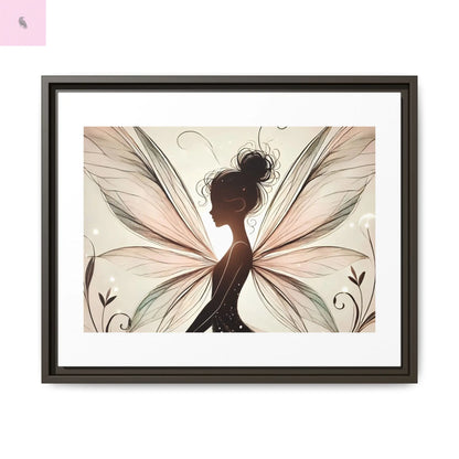Framed Canvas Fairy wall art - The flirty crow