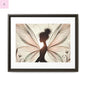 Framed Canvas Fairy wall art - The flirty crow