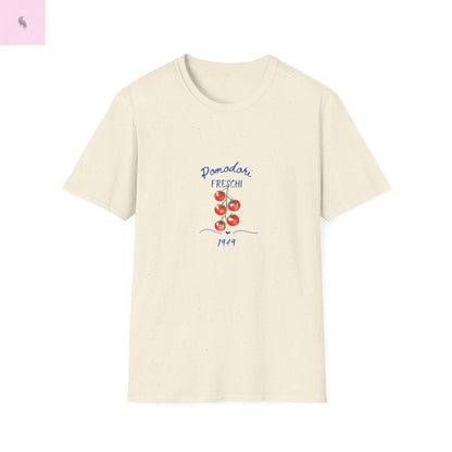 Fresh Tomato Graphic Tee, Farm to table tshirt,  Unisex Shirt, Farmhouse Vibe, Gift for Foodies, Summer Casual Wear, gift for gardener The flirty crow