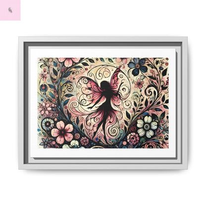 Framed Canvas Fairy art - The flirty crow