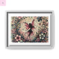 Framed Canvas Fairy art - The flirty crow