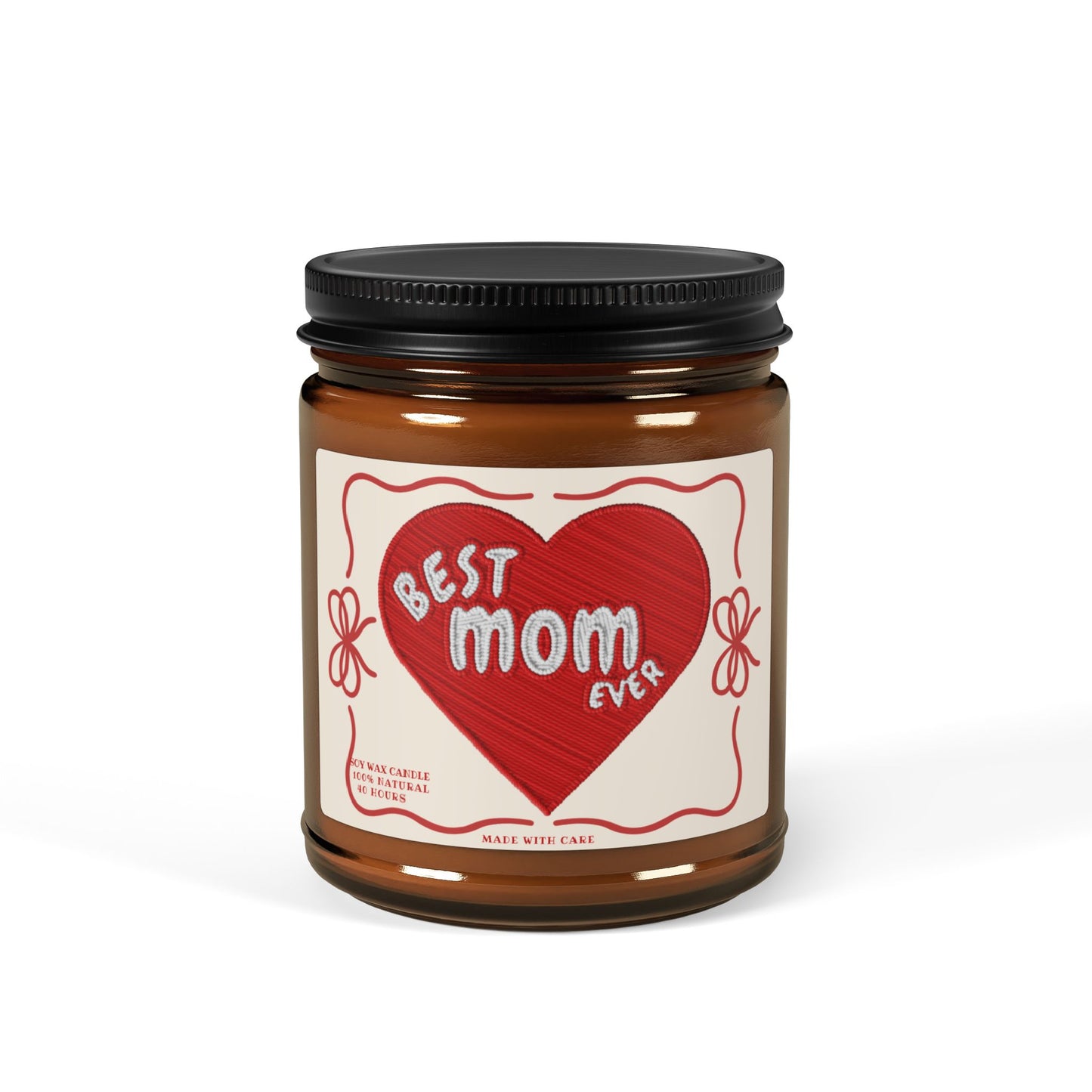 Best Mom Ever Soy Candle  Amber Jar Mother's Day Gift