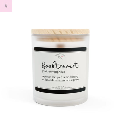 Booktrovert Candle - 11oz Frosted Glass Soy Candle for Book Lovers The flirty crow