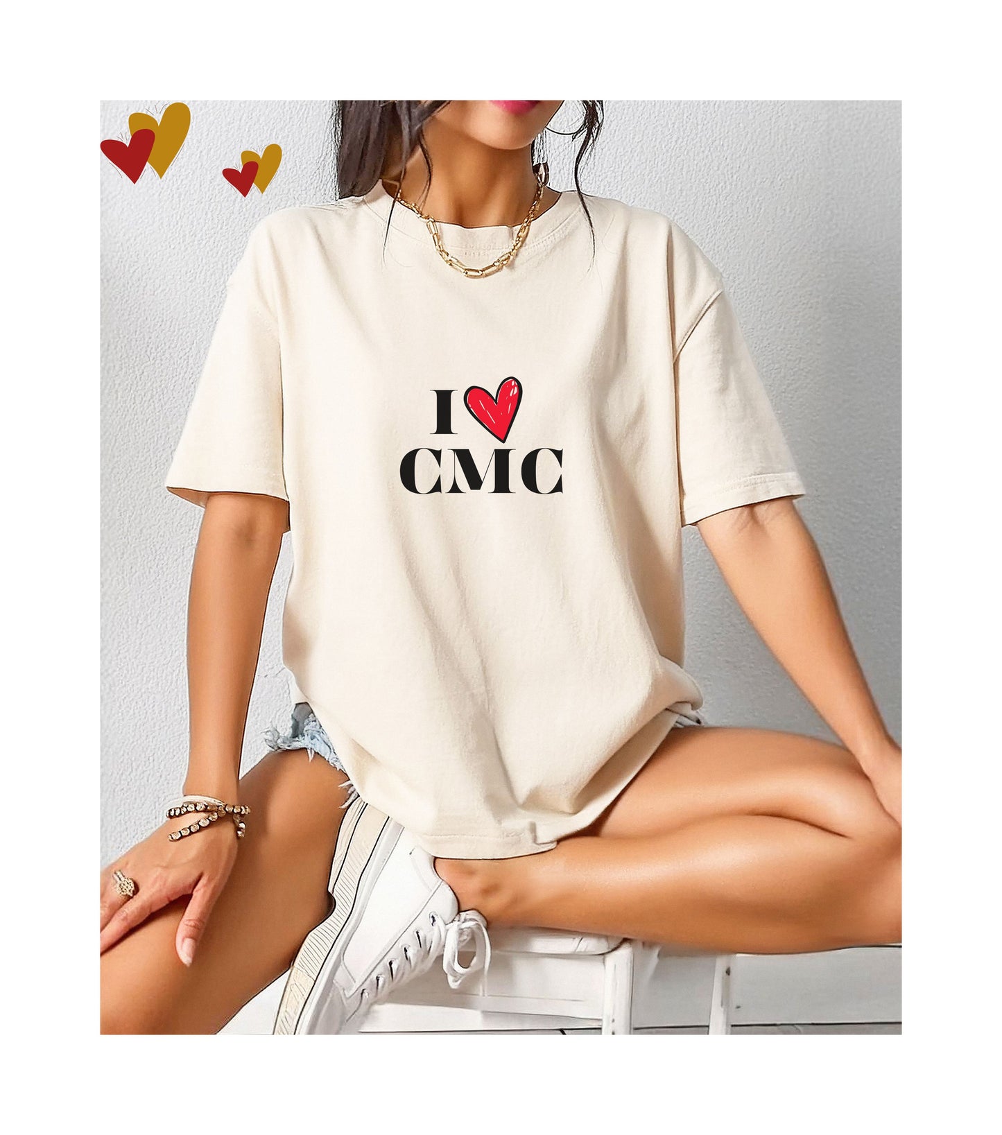 I Love CMC Unisex 49erT-Shirt, gift for niner fan, Game Day tee, 49er tshirt