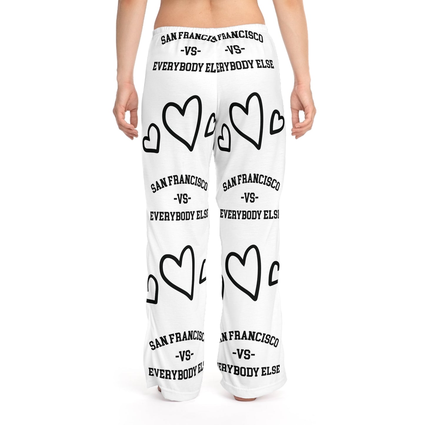 San Francisco Unisex Pajama Pants, San Francisco vs Everybody Else, gift for San Francisco Fan, The flirty crow