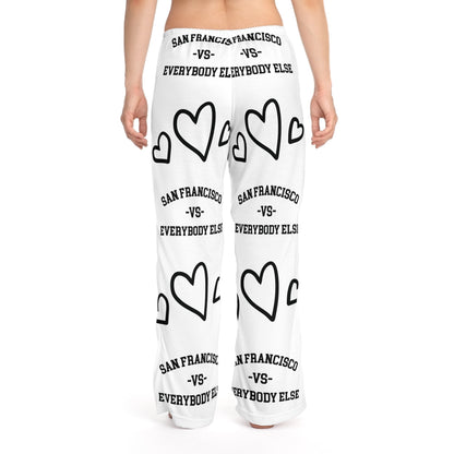 San Francisco Unisex Pajama Pants, San Francisco vs Everybody Else, gift for San Francisco Fan, The flirty crow