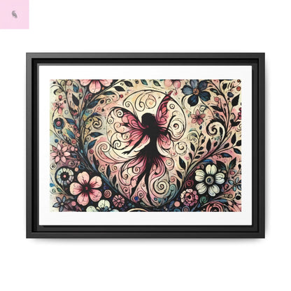 Framed Canvas Fairy art - The flirty crow