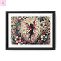 Framed Canvas Fairy art - The flirty crow
