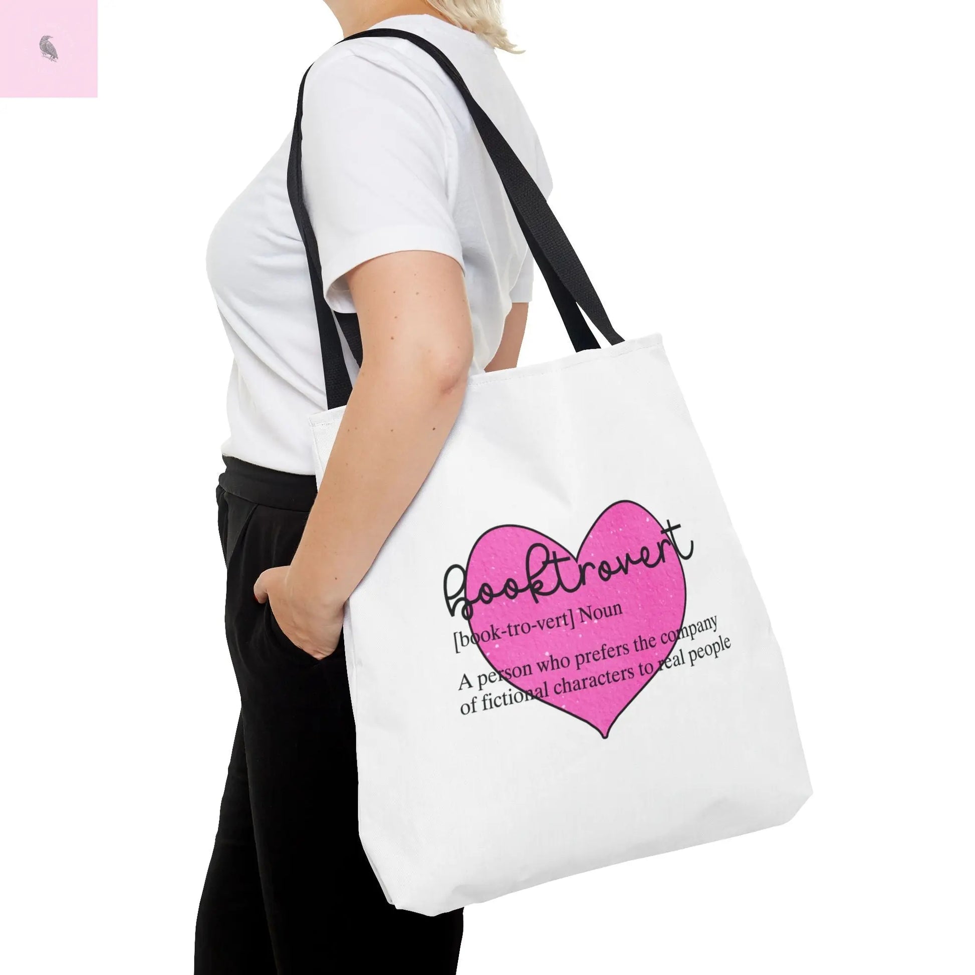 Book Lover Tote Bag, Bookish Gift, Reading Accessories, Tote for Introverts, Eco-Friendly Shopping Bag, Cute Literary Design Printify