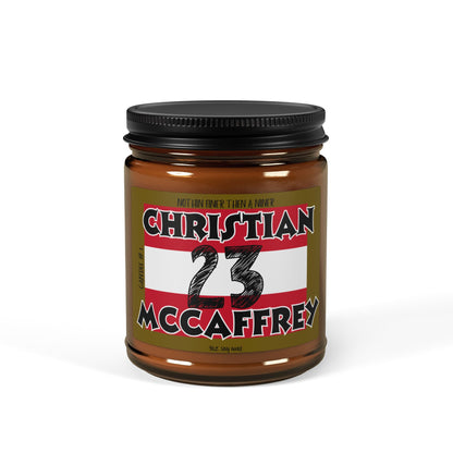 49ers candle, game day scented soy wax candle for 49er fans