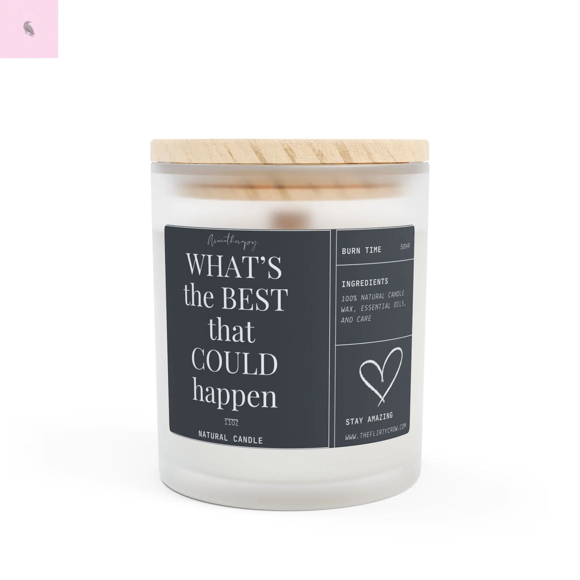 Positivity Candle The flirty crow