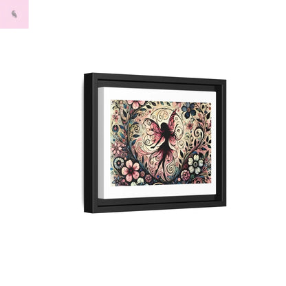 Framed Canvas Fairy art - The flirty crow