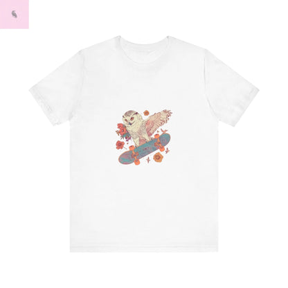 Skateboarding Owl Lovers Tee The flirty crow