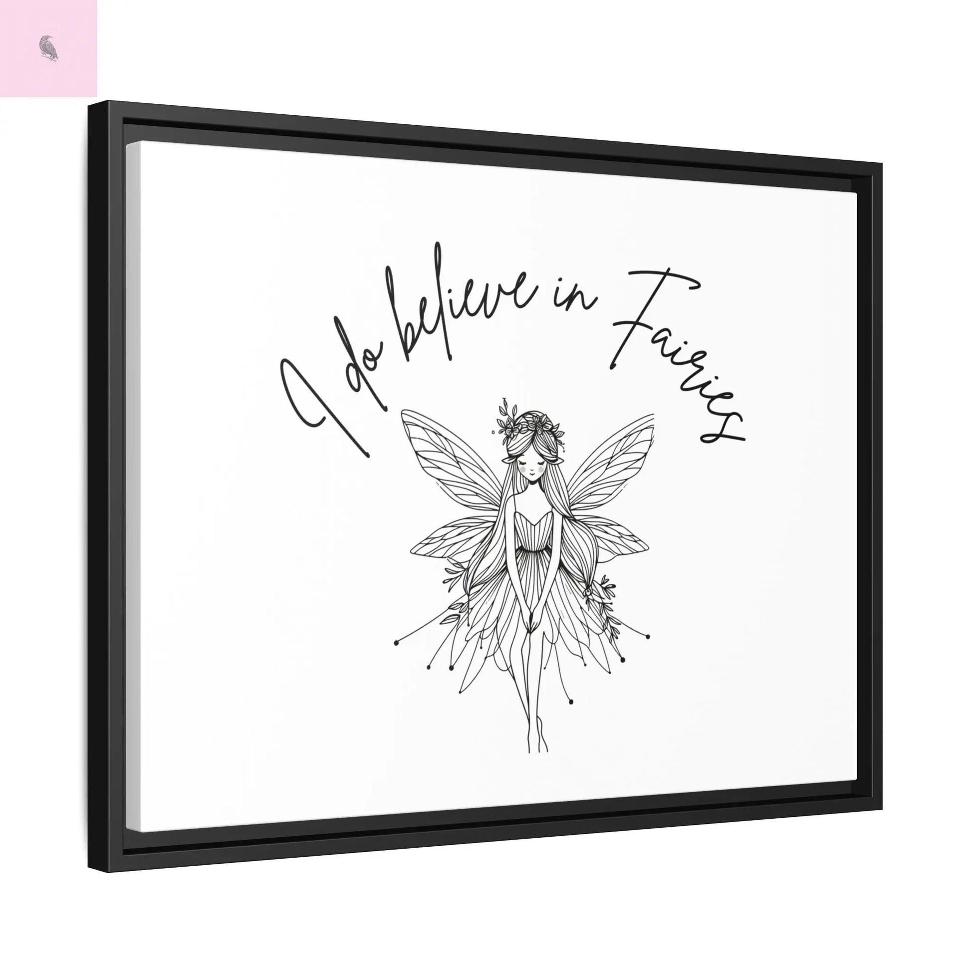 Fairies Canvas, Framed (Multi-color) - The flirty crow