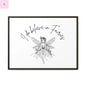 Fairies Canvas, Framed (Multi-color) - The flirty crow