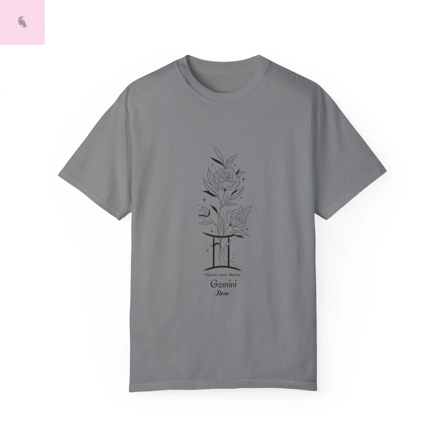 Gemini birth flower T-Shirt for Astrology Lovers The flirty crow