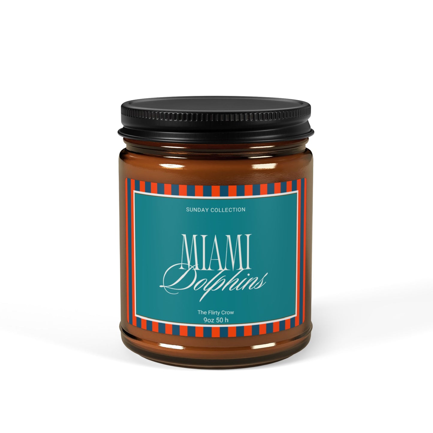 Miami Dolphins Soy Candle, Game Day home fragrance