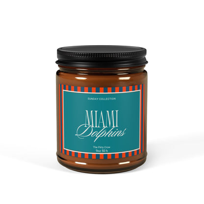 Miami Dolphins Soy Candle, Game Day home fragrance