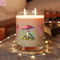 Soy Candle - Retro Boho Frog Mushroom Glass Candle the flirty crow