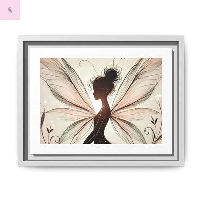 Framed Canvas Fairy wall art - The flirty crow