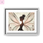 Framed Canvas Fairy wall art - The flirty crow