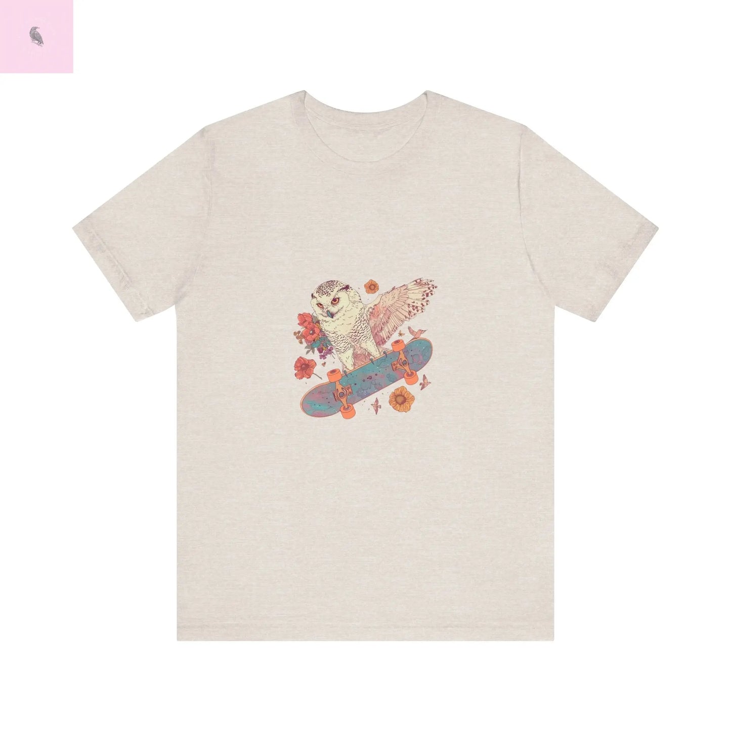 Skateboarding Owl Lovers Tee The flirty crow